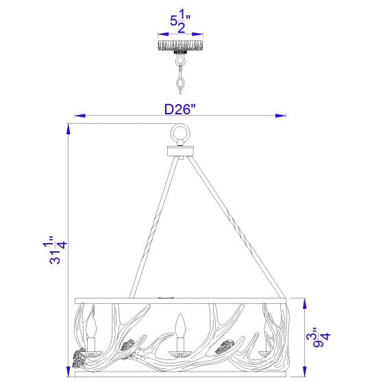Ambridge-Round-Antler-Chandelier-The-Cabin-Shack-2
