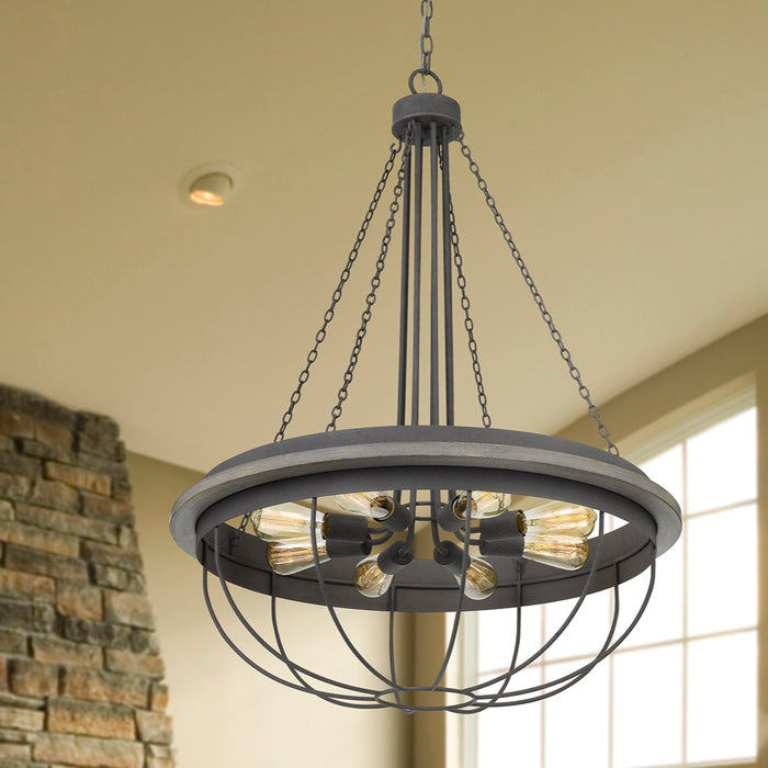 Black-Hawk-Industrial-Dove-Gray-8-Light-Chandelier-The-Cabin-Shack-1