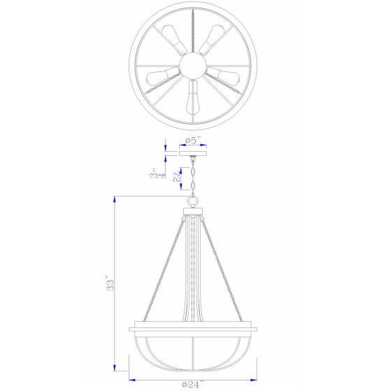 Black-Hawk-Industrial-Dove-Gray-Chandelier-The-Cabin-Shack-3