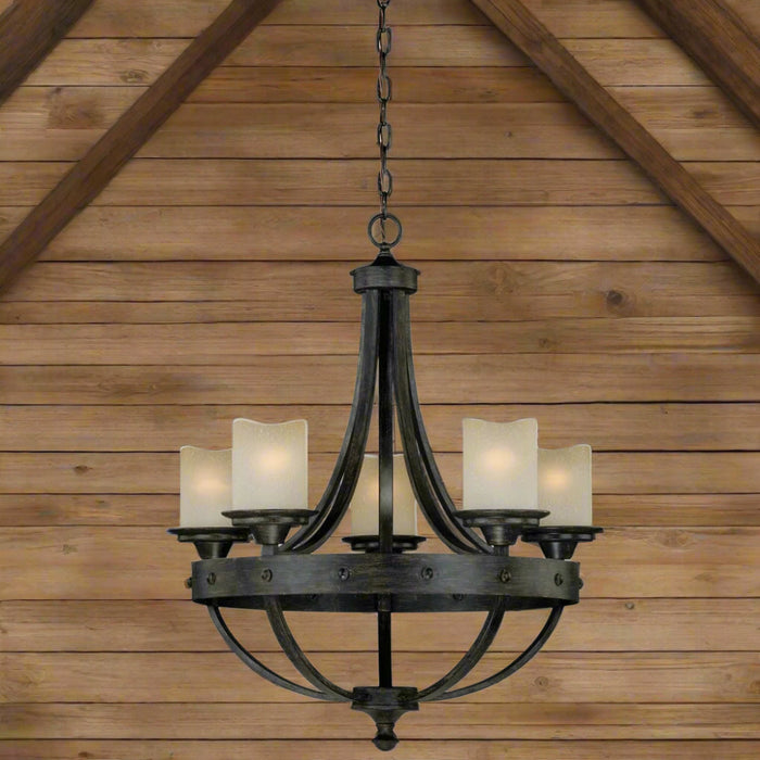 Black-Walnut-Industrial-5-Light-Chandelier-The-Cabin-Shack