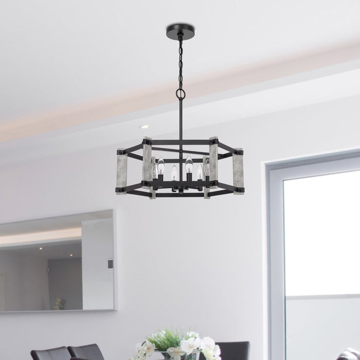 Breckenridge-Farmhouse-Vintage-White-Chandelier-The-Cabin-Shack-1