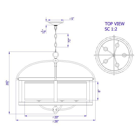 Brighton-Distressed-Oak-Round-5-Light-Chandelier-The-Cabin-Shack-3