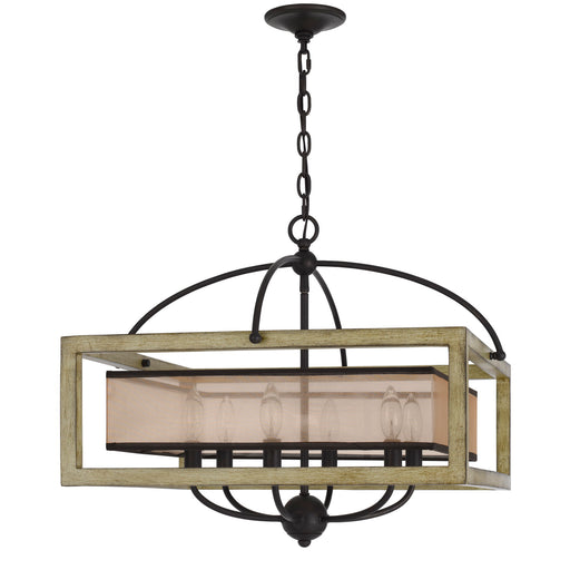 Brighton-Distressed-Oak-Square-6-Light-Chandelier-The-Cabin-Shack
