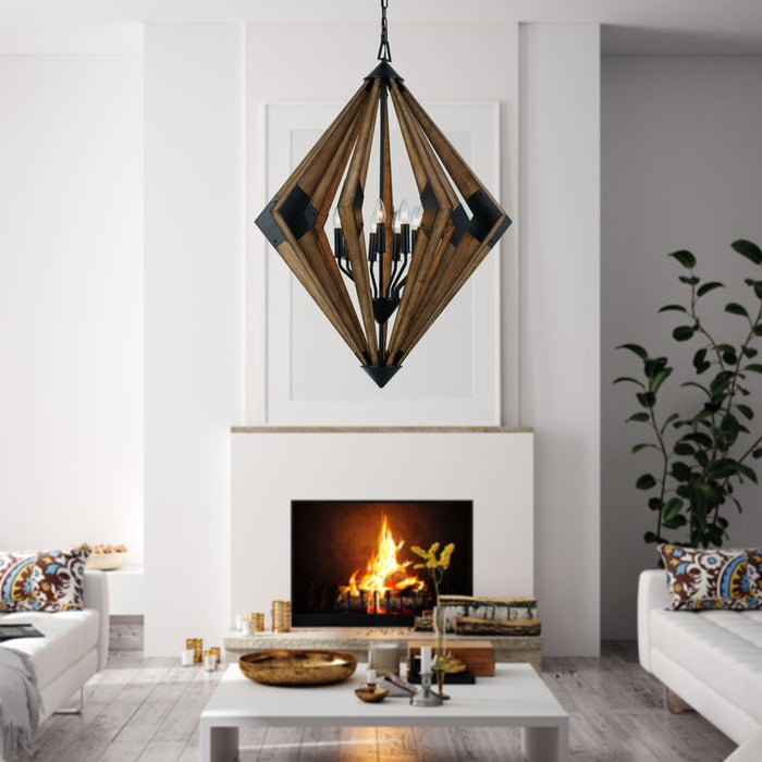 Brockton-Wooden-Diamond-Light-Chandelier-The-Cabin-Shack-1