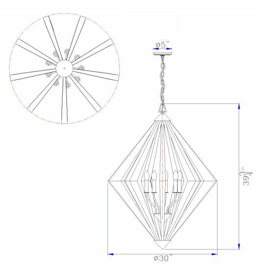 Brockton-Wooden-Diamond-Light-Chandelier-The-Cabin-Shack-2