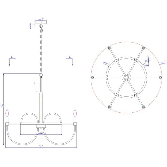 Burlington-Brass-Vintage-Wooden-6-Light-Chandelier-The-Cabin-Shack-5