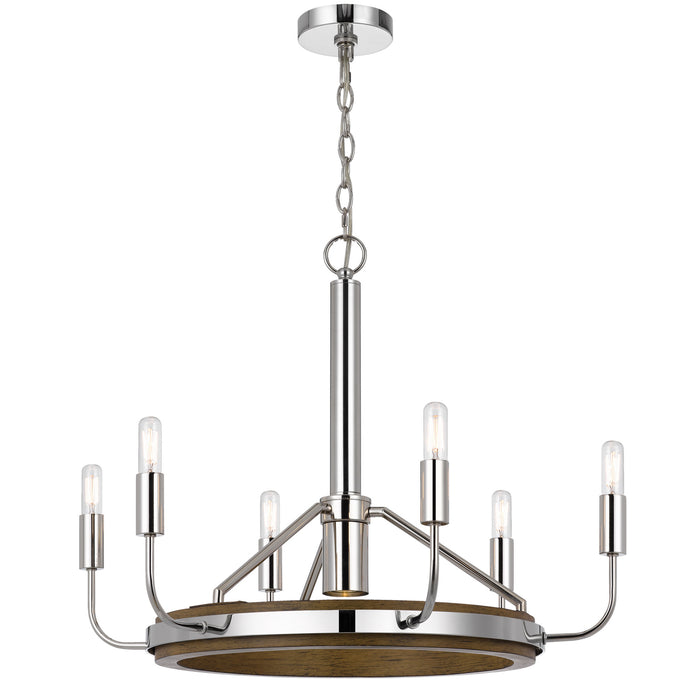 Burlington-Drift-Wood-Chrome-Chandelier-The-Cabin-Shack-1