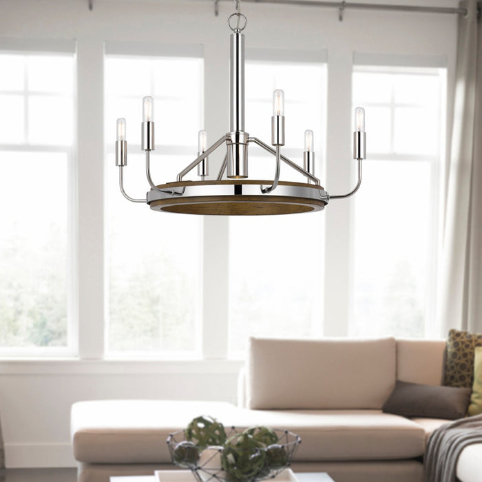 Burlington-Drift-Wood-Chrome-Chandelier-The-Cabin-Shack-3