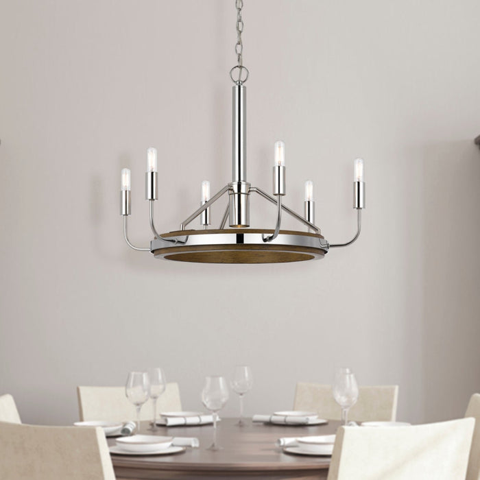 Burlington-Drift-Wood-Chrome-Chandelier-The-Cabin-Shack-4