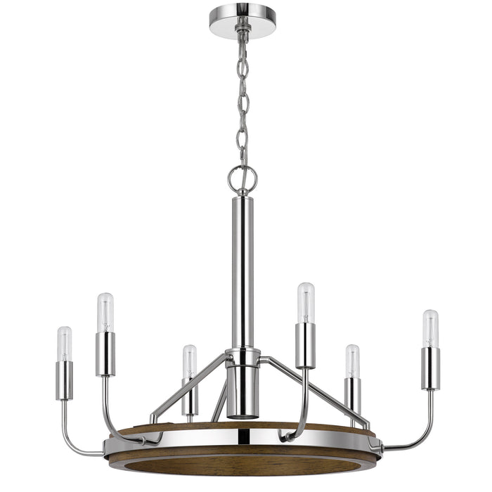 Burlington-Drift-Wood-Chrome-Chandelier-The-Cabin-Shack