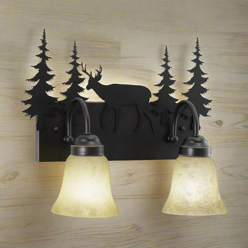 Coal-Creek-Bronze-Deer-2-Light-Vanity-The-Cabin-Shack-1