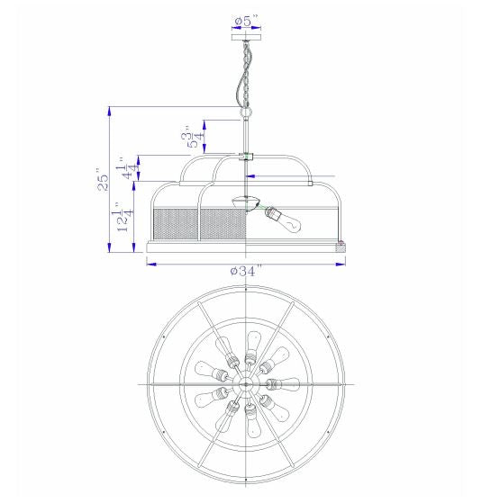Durham-Rustic-Round-9-Light-Chandelier-The-Cabin-Shack-3