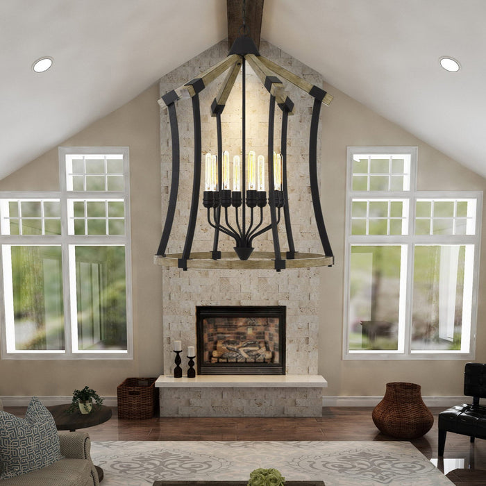 Hyattsville-Oak-8-Light-Lantern-Chandelier-The-Cabin-Shack-1