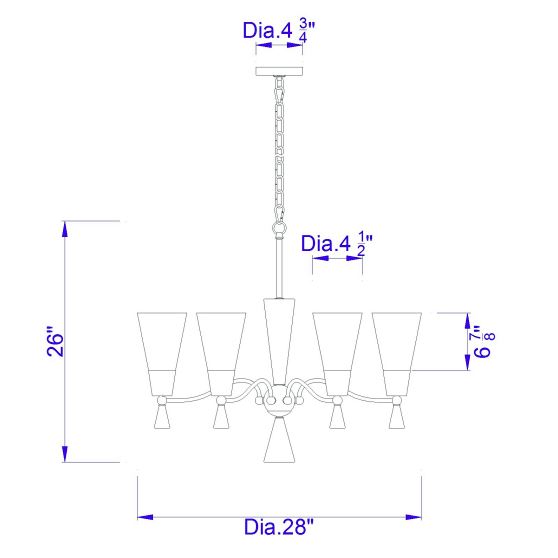 McKinney-Black-Mahogany-Chandelier-The-Cabin-Shack-1