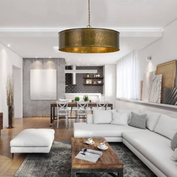 Plymouth-Gold-Drum-5-Light-Chandelier-The-Cabin-Shack-1