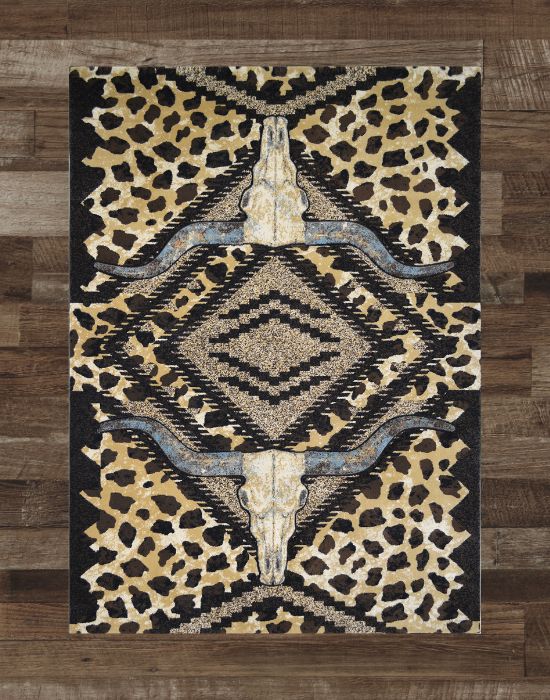 Longhorn Bull Rug | The Cabin Shack