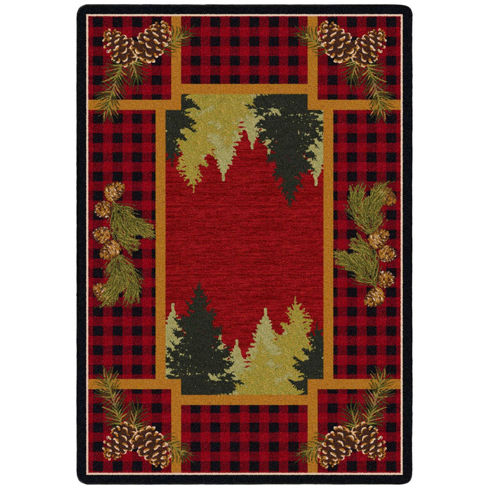 Plaid Woodland Rug | The Cabin Shack