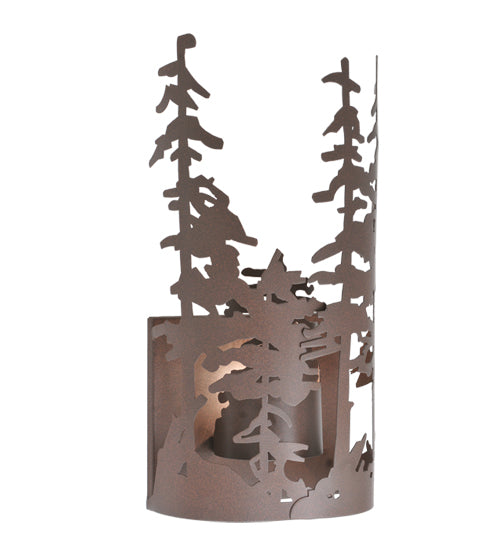 11" Wide Pine Forest Wall Sconce | The Cabin Shack