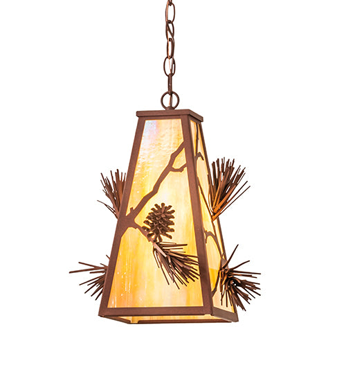 13" Wide Lakewood Pine Mountain Pendant | The Cabin Shack