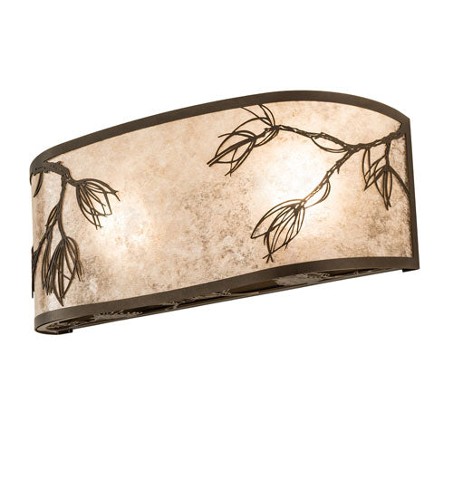 20" Wide Timeless Crafted Pine Wall Sconce | The Cabin Shack
