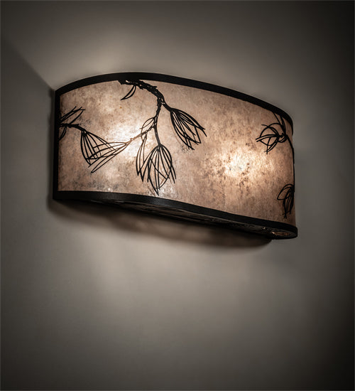 20" Wide Timeless Rustic Pine Wall Sconce | The Cabin Shack