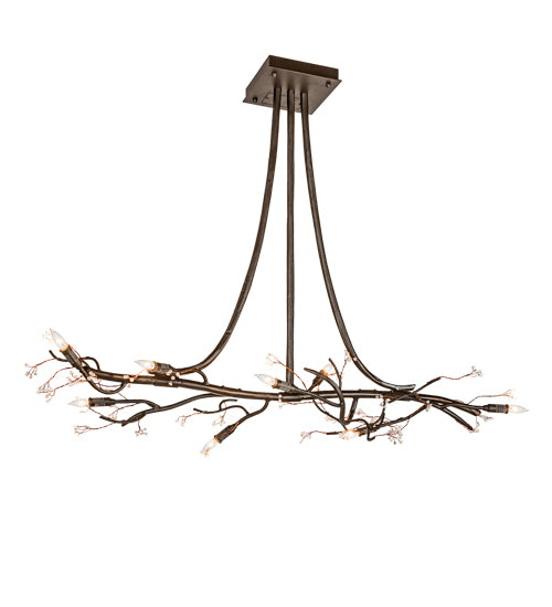 48" Long Whistling Pine Chandelier | The Cabin Shack