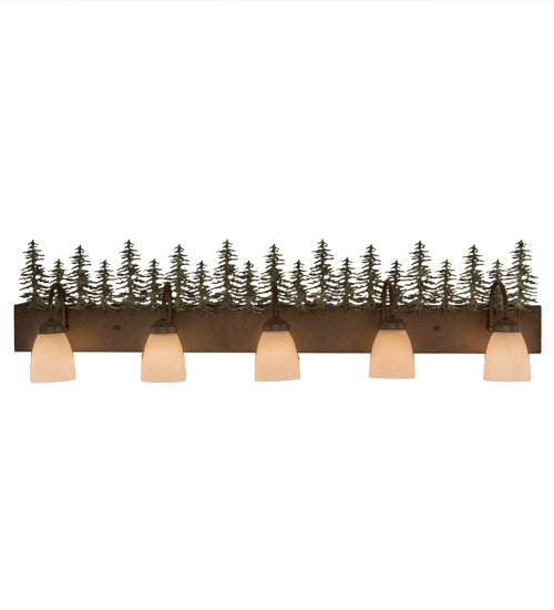48" Wide Pine Forest Vanity Light | The Cabin Shack