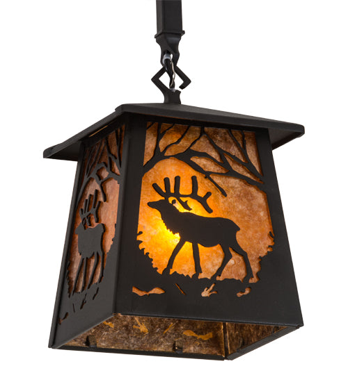 Brown Majestic Woodland Elk Pendant | The Cabin Shack