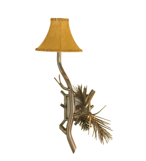 9" Wide Forest Pine Cone Wall Sconce | The Cabin Shack