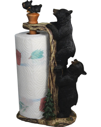 Black Bear Paper Towel Holder