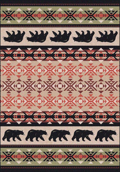 Cabin Rugs | Cozy Bears Lodge Rug | The Cabin Shack