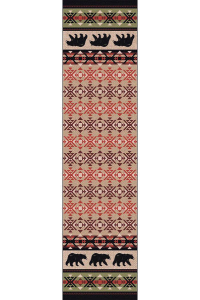 Cabin Rugs | Cozy Bears Lodge Rug Runner | The Cabin Shack