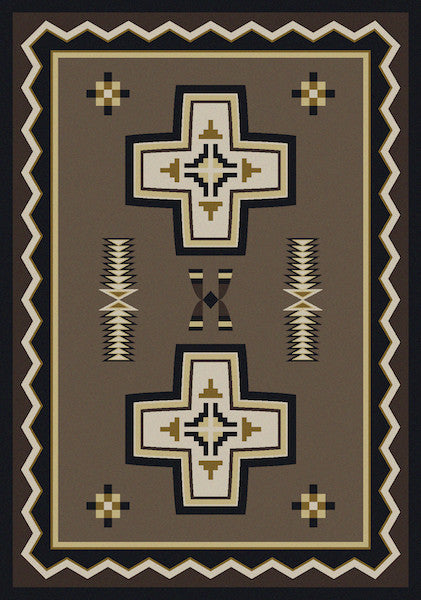 Southwest Cross Rustic Lodge Rug | The Cabin Shack