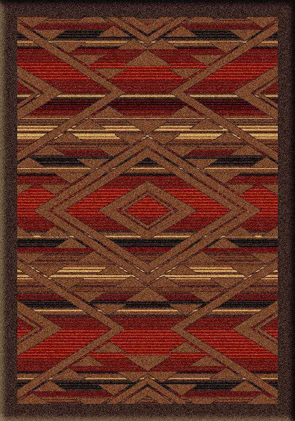 Southwest Spirit Rustic Lodge Rug 3x4 | The Cabin Shack