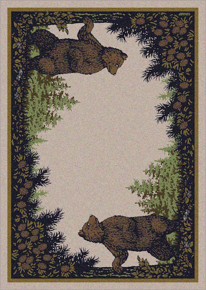 Cabin Rugs | Twin Bears Lodge Rug | The Cabin Shack