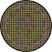 Cabin Rugs | Wooded Pines Green Lodge Rug Round | The Cabin Shack