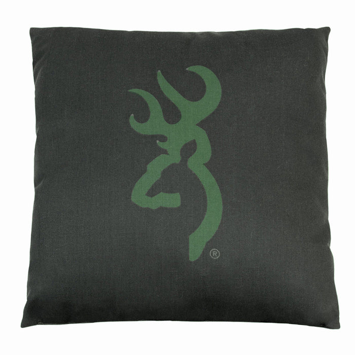 Cabin Decor - Buckmark Camo Dark Green Throw Pillow - The Cabin Shack