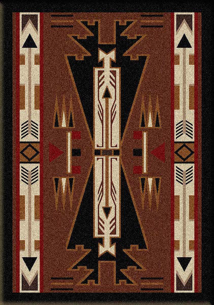 Native Arrow Brown Rug Collection