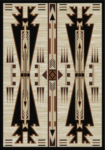 Native Arrow Rustic Lodge Rug 4x5 5x8 8x11 | The Cabin Shack