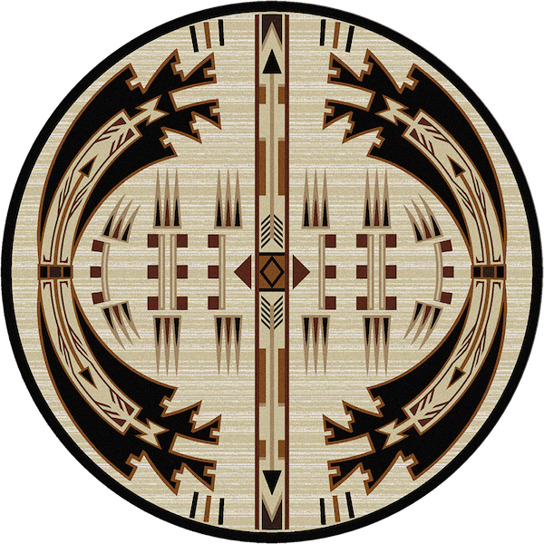 Native Arrow Rustic Lodge Rug 8FT | The Cabin Shack