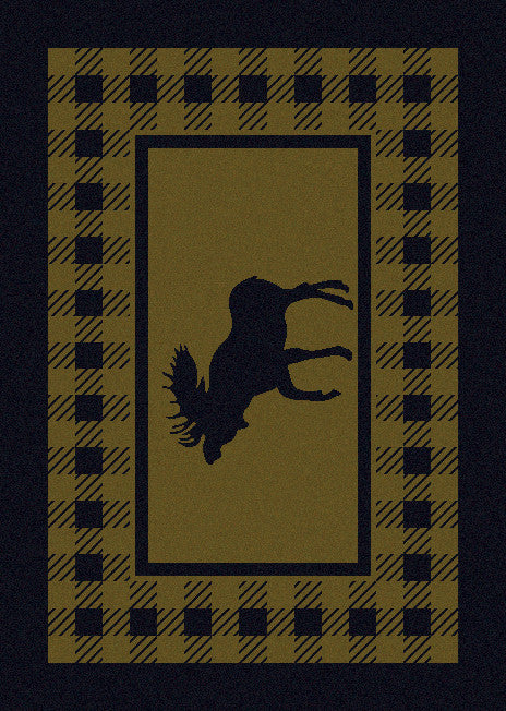 Green Moose Retreat Rug | The Cabin Shack
