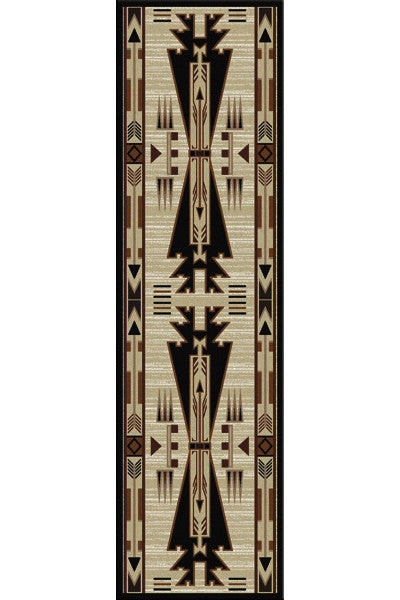 Native Arrow Rustic Lodge Rug 2x8 | The Cabin Shack