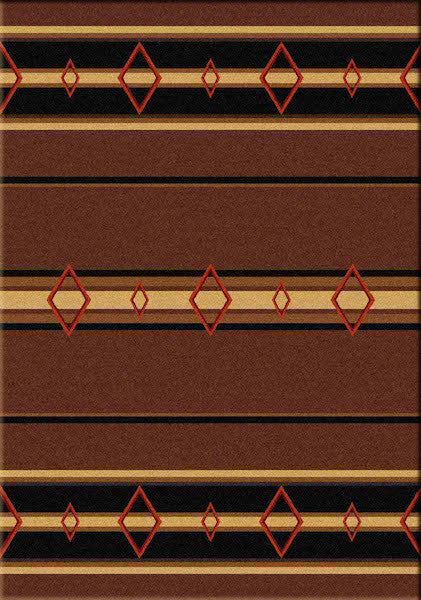 Southwest Corners Brown Rustic Lodge Rug | The Cabin Shack