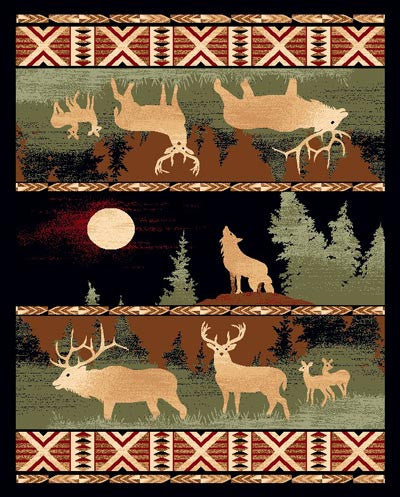 Night Vision Rustic Lodge Rug Collection | The Cabin Shack