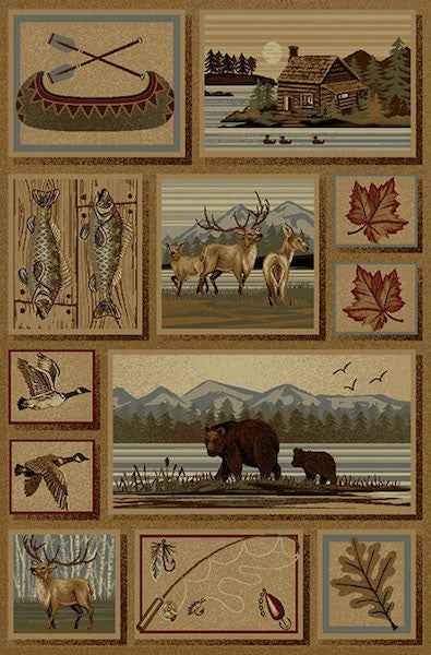 Yakutat Bay Rustic Lodge Rug Collection | The Cabin Shack