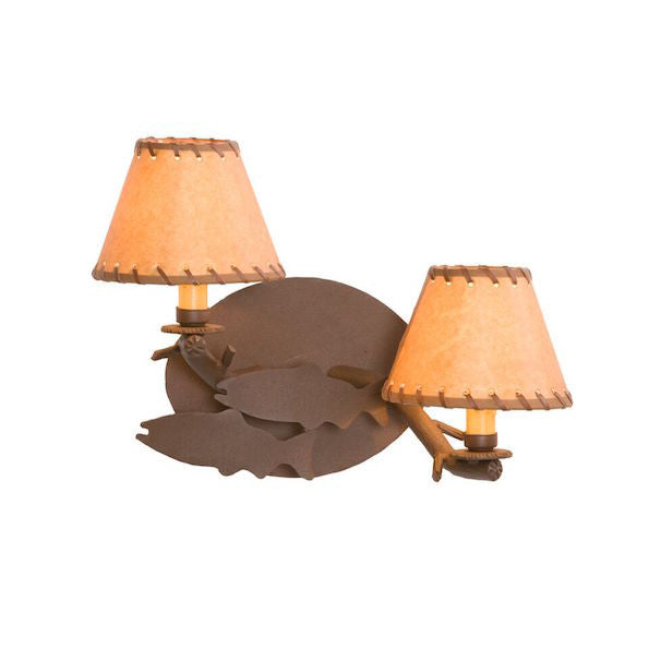Rustic Wall Sconce | Timber Fish | The Cabin Shack