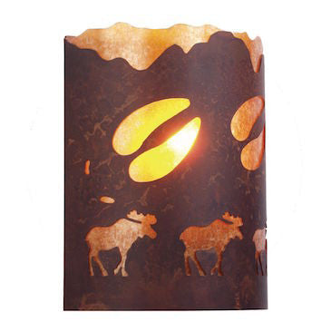 A Moose Was Here Wall Sconce | The Cabin Shack