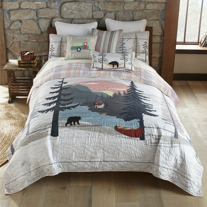 White Willow Cabin Comforter Set | The Cabin Shack