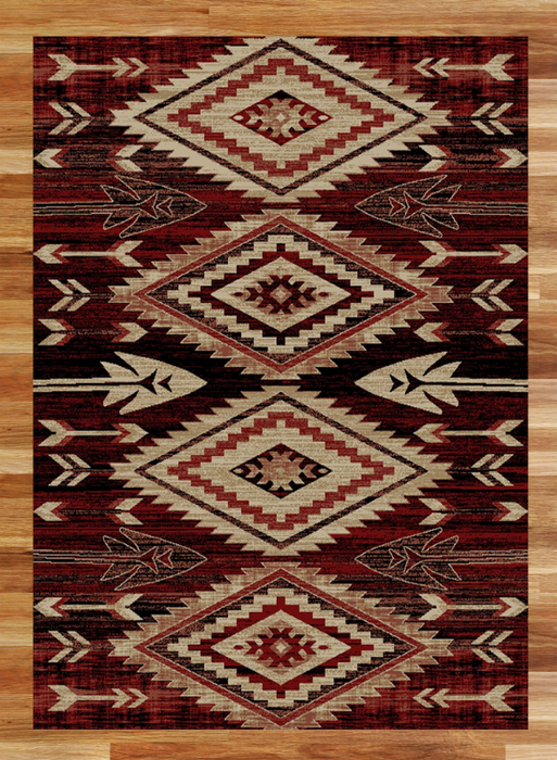 Arrow Tip Blaze Rug | The Cabin Shack