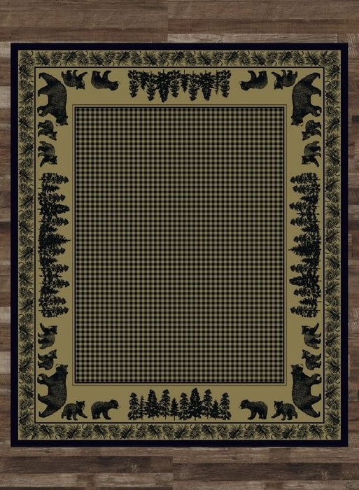 Bear Meadows Green Rug